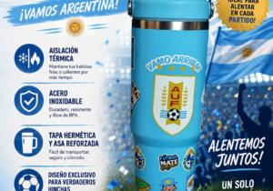 Vaso termico Celeste Personalizado